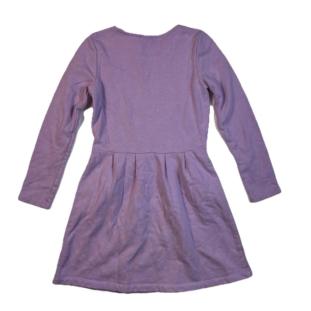 Gymboree Size 7 Girls Purple Embroidery Dress 100% Cotton Sequins  Floral Party